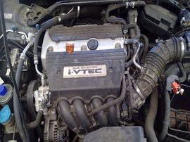2009 HONDA ACCORD, BLACK, EX-L, 2.4, AT,   A25152